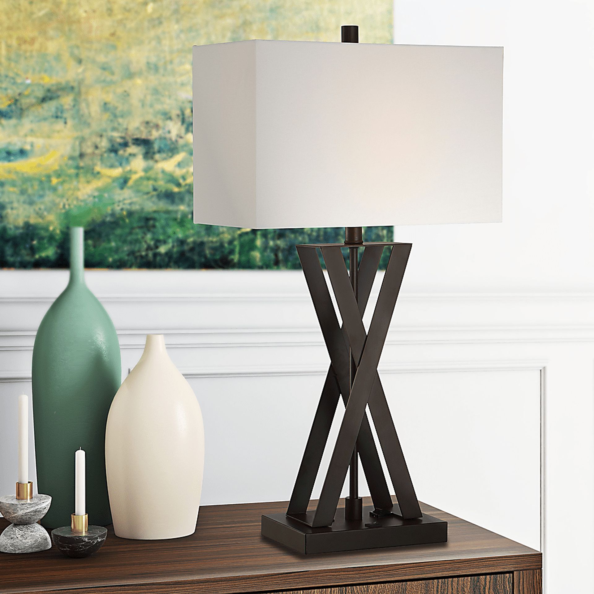 Faraday Place Bronze Table Lamp - Image 3