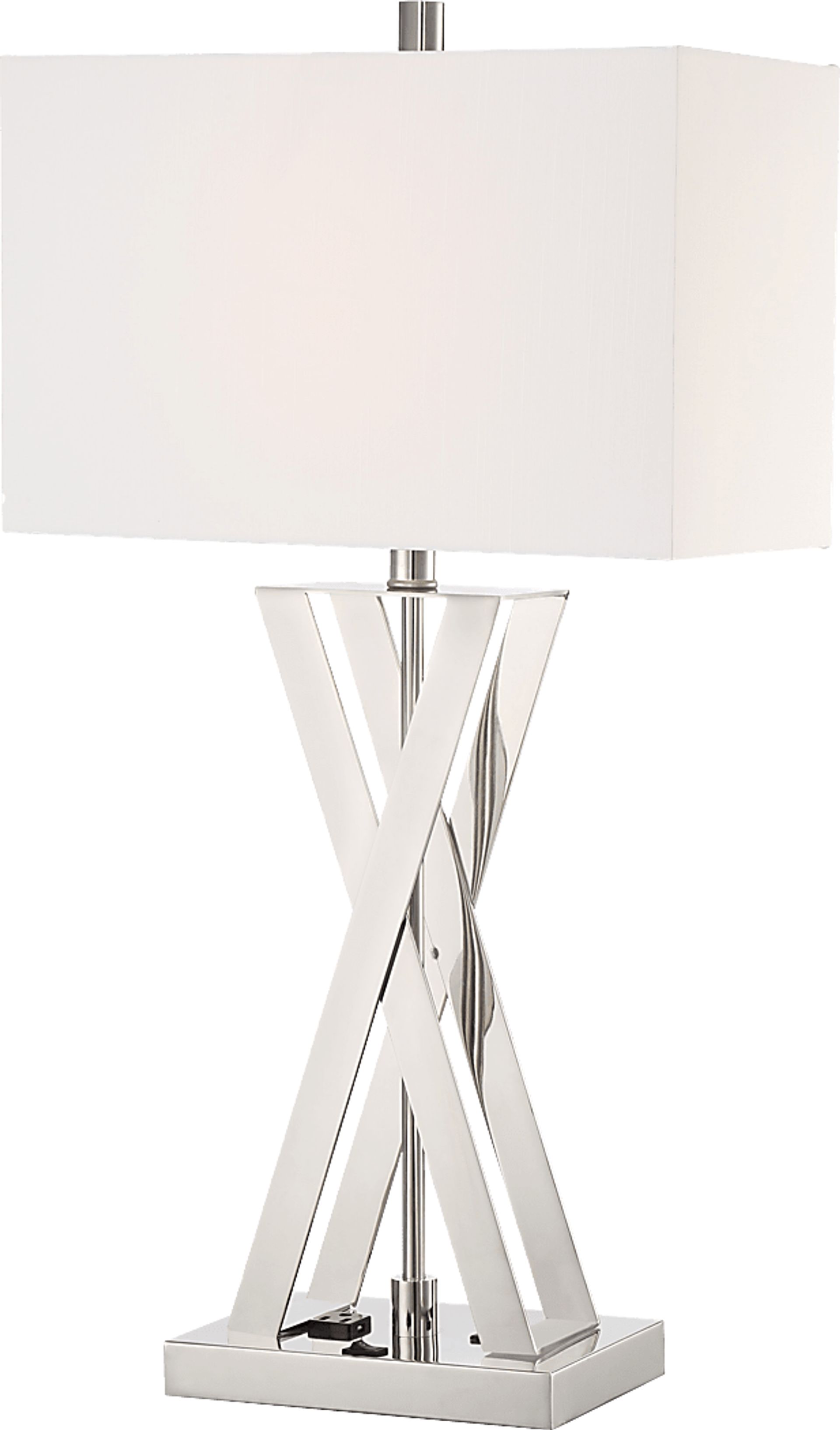 Faraday Place Nickel Table Lamp - Image 1