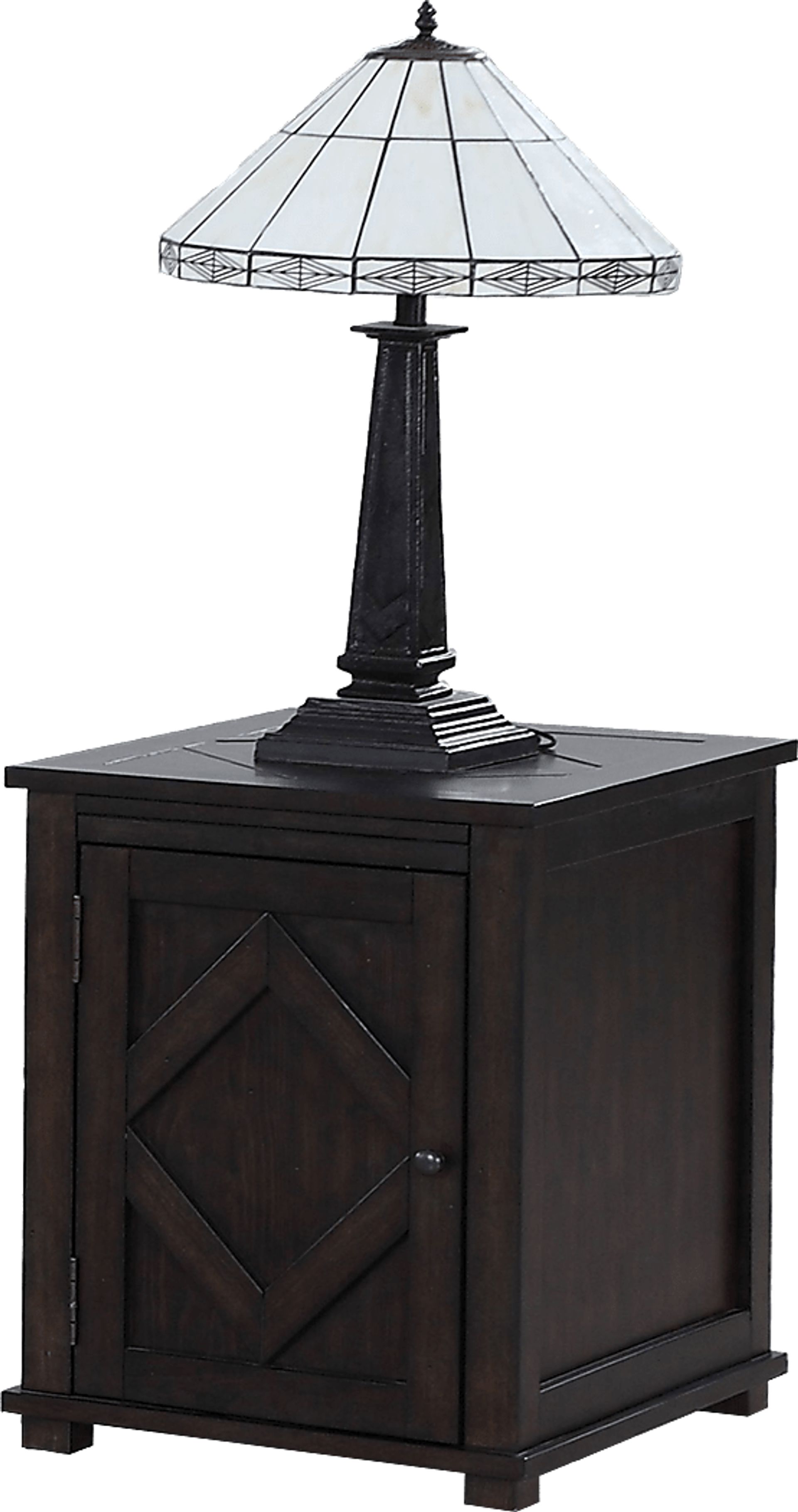 Faramont Brown Accent Table - Image 1