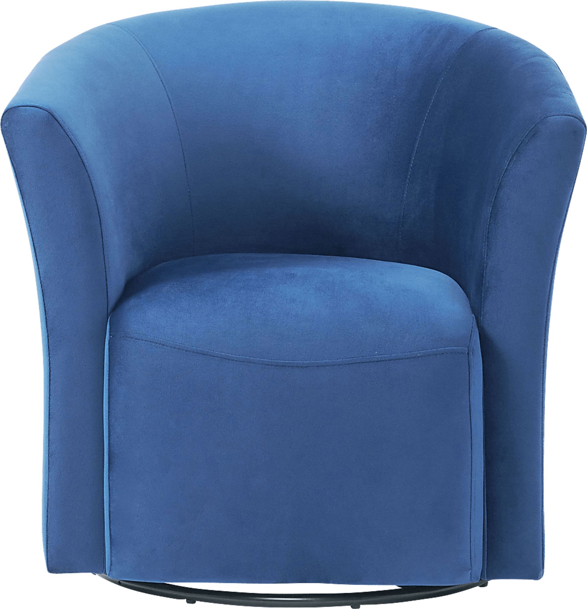 Faranda Blue Swivel Chair - Image 3