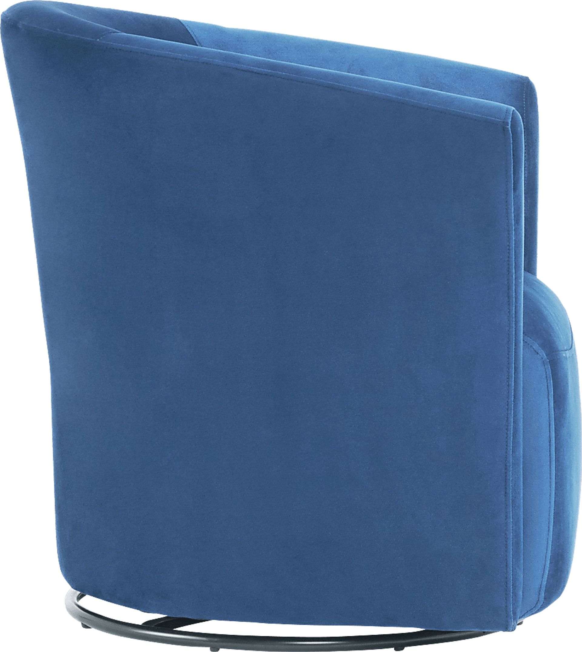 Faranda Blue Swivel Chair - Image 4