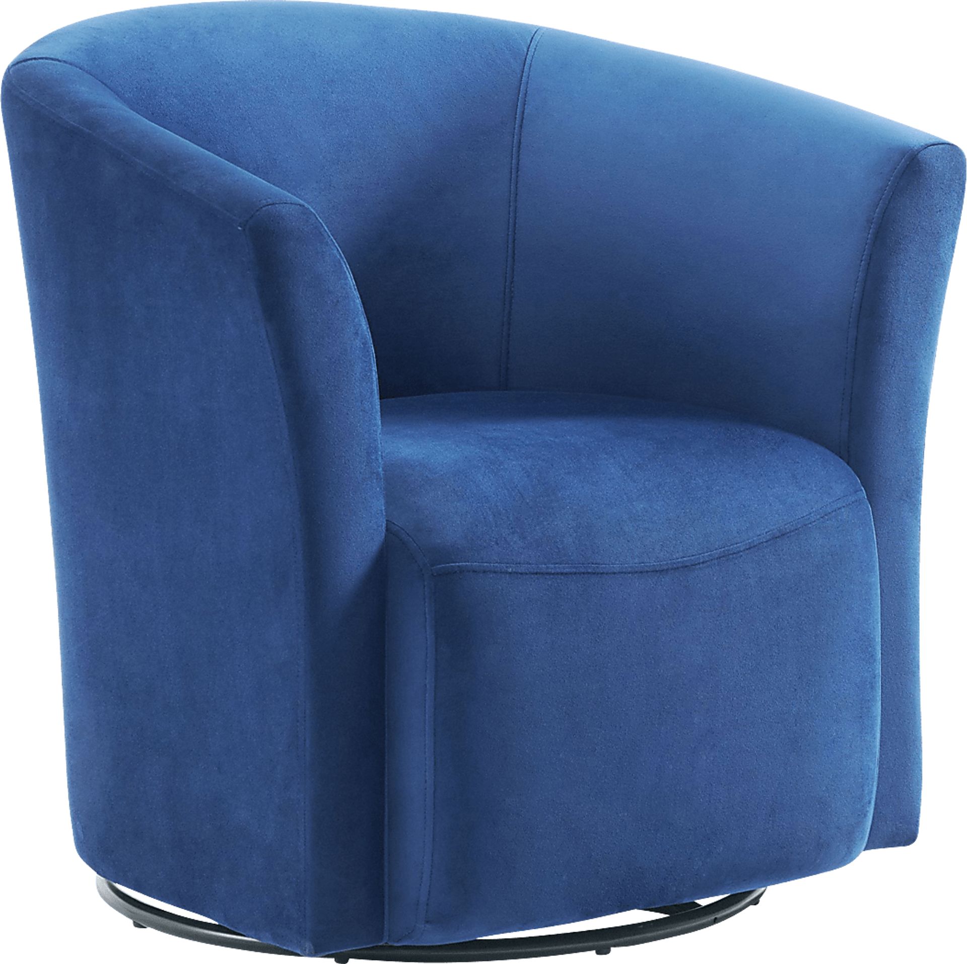 Faranda Blue Swivel Chair - Image 1