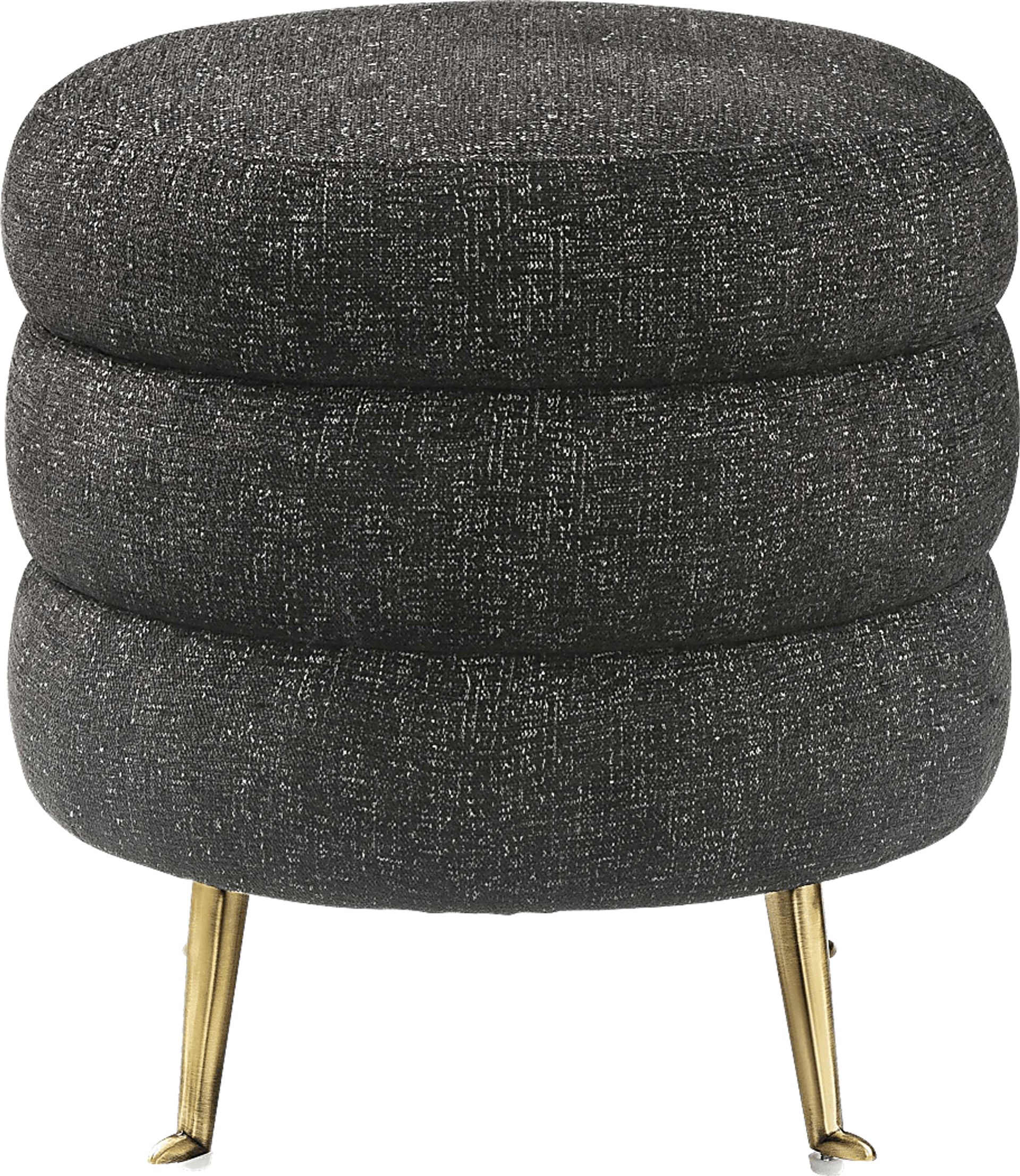 Farfalle Dark Gray Ottoman - Image 2