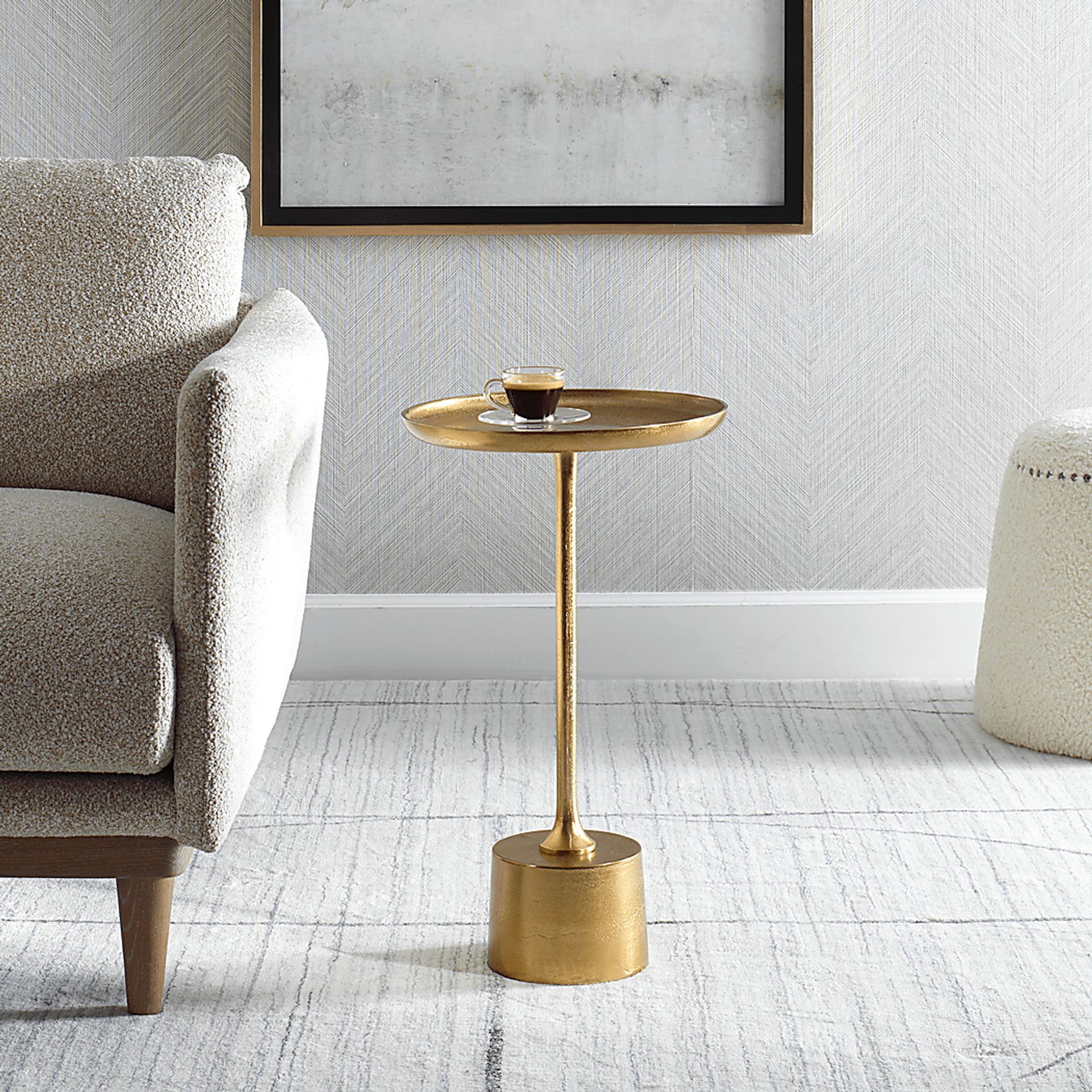 Farhan Brass End Table - Image 2