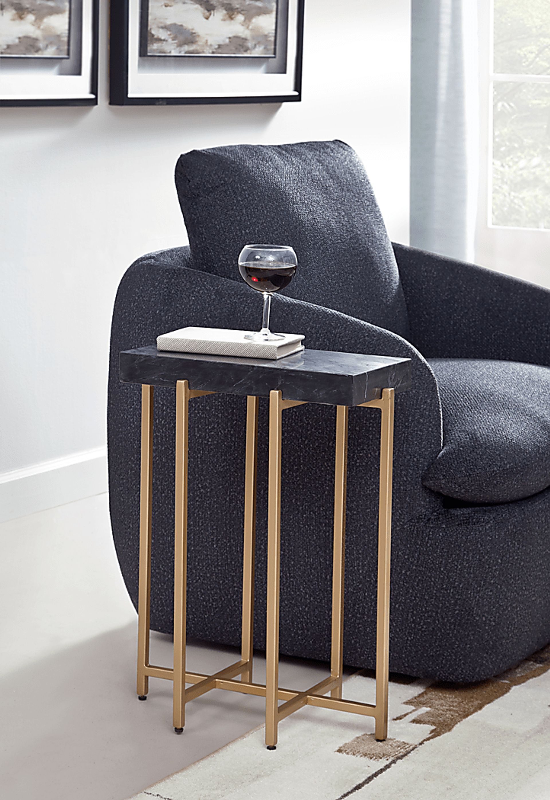 Fariba Black Accent Table - Image 2
