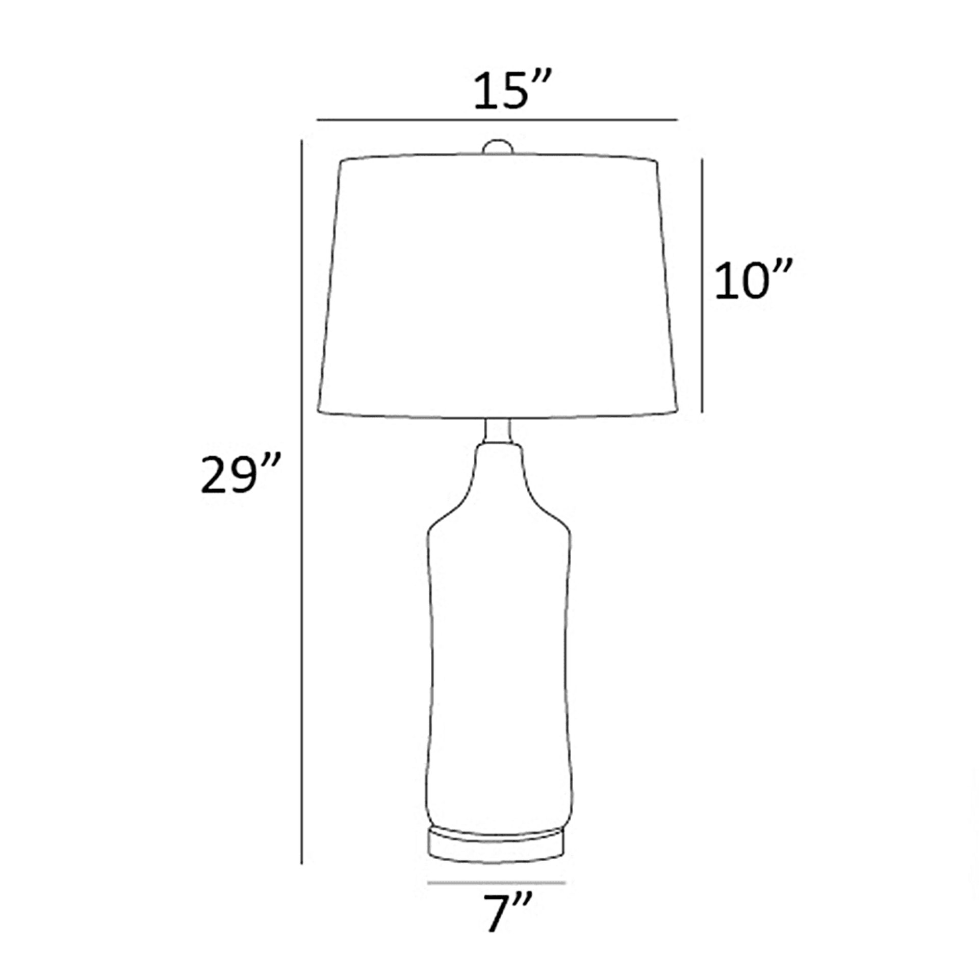 Farlight White Table Lamp - Image 4