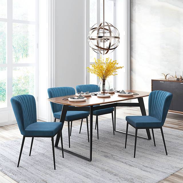 Farlook Blue Side Chair, Set of 2 - Thumbnail - Image 2