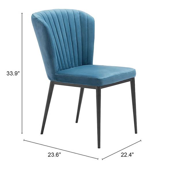 Farlook Blue Side Chair, Set of 2 - Thumbnail - Image 6