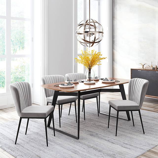 Farlook Gray Side Chair, Set of 2 - Thumbnail - Image 2
