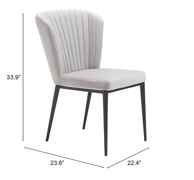 Farlook Gray Side Chair, Set of 2 - Thumbnail - Image 6