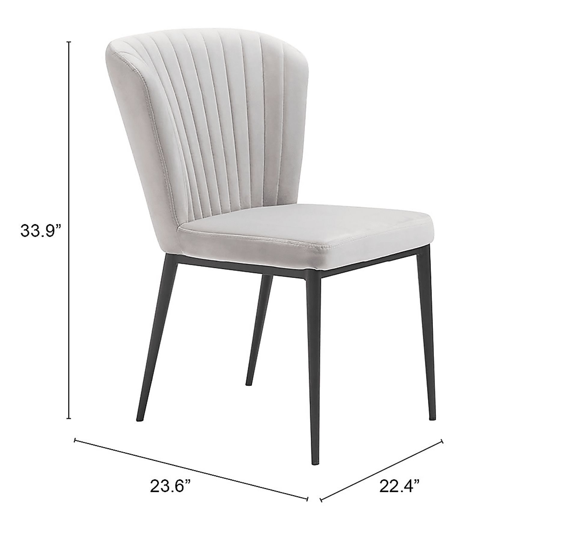 Farlook Gray Side Chair, Set of 2 - Image 6