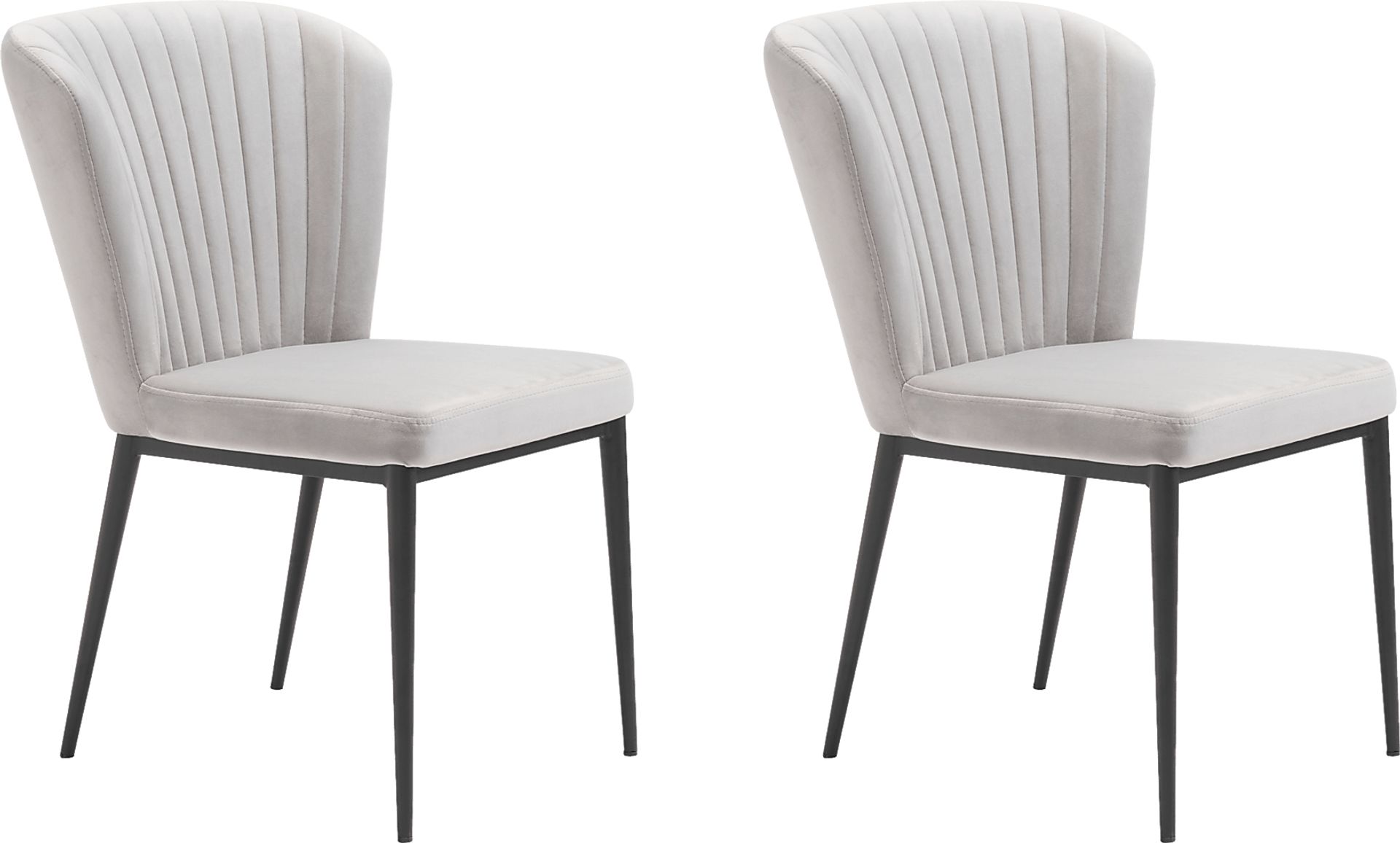 Farlook Gray Side Chair, Set of 2 - Image 1