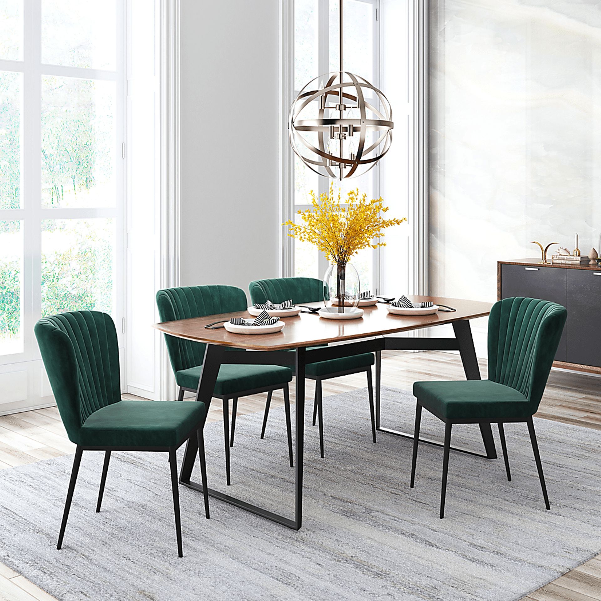 Farlook Green Side Chair, Set of 2 - Image 2