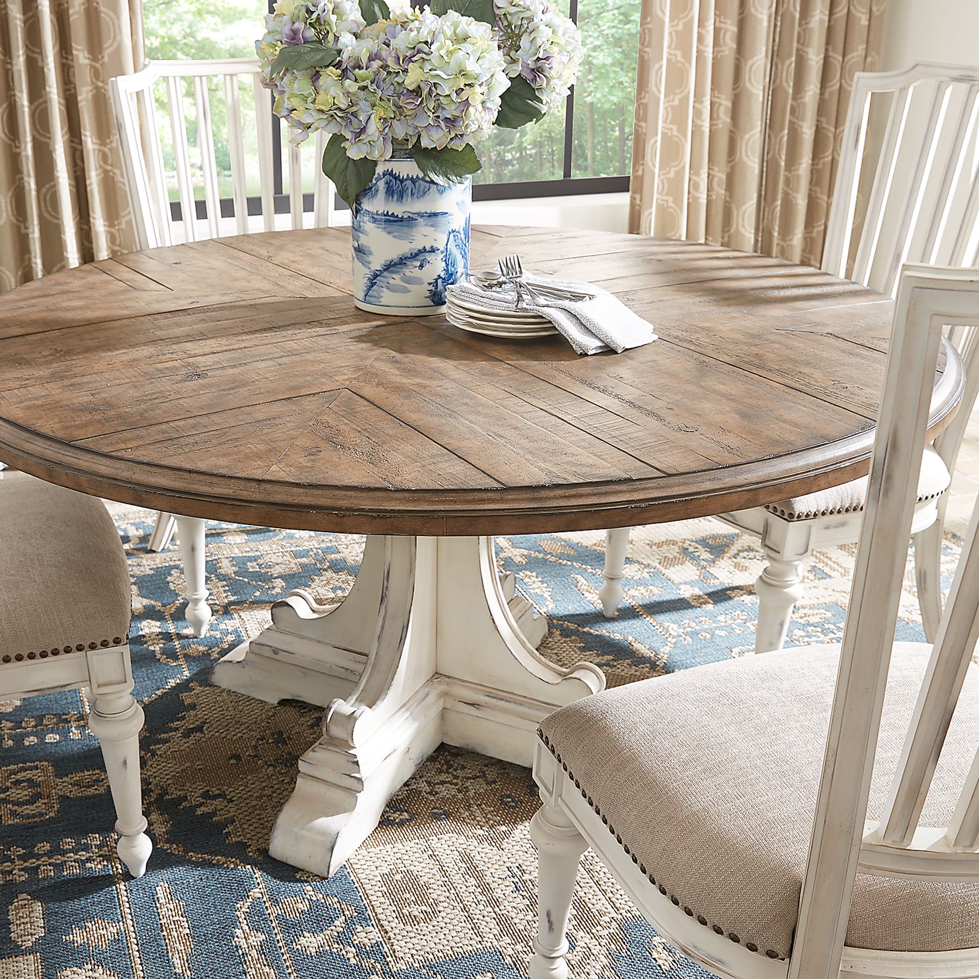 Farm Cottage White Round Table - Image 3