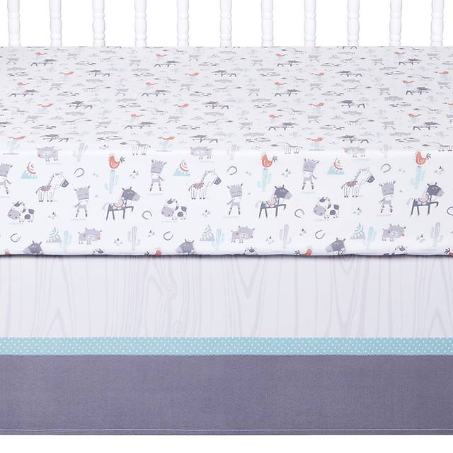 Farm Games White 4 Pc Baby Bedding Set - Thumbnail - Image 13
