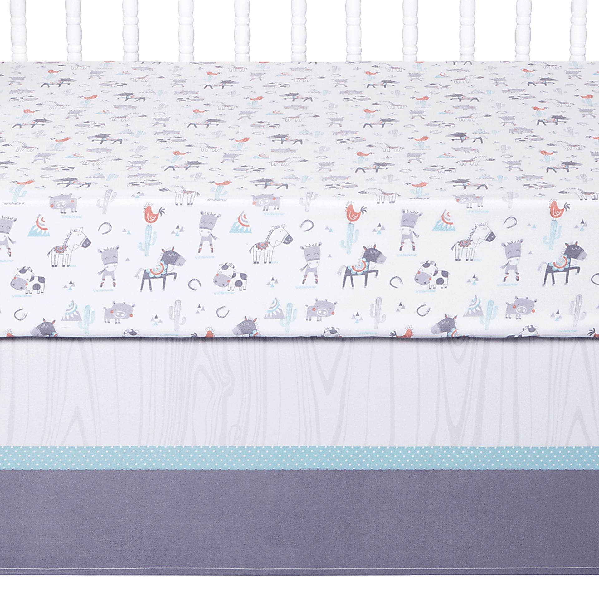 Farm Games White 4 Pc Baby Bedding Set - Image 13