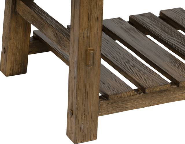 Farmcote Brown Accent Bench - Thumbnail - Image 3