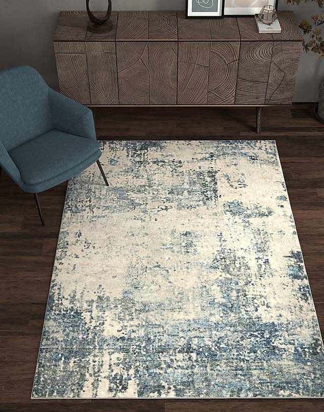 Farnisle Blue 5' x 7' Rug - Thumbnail - Image 2