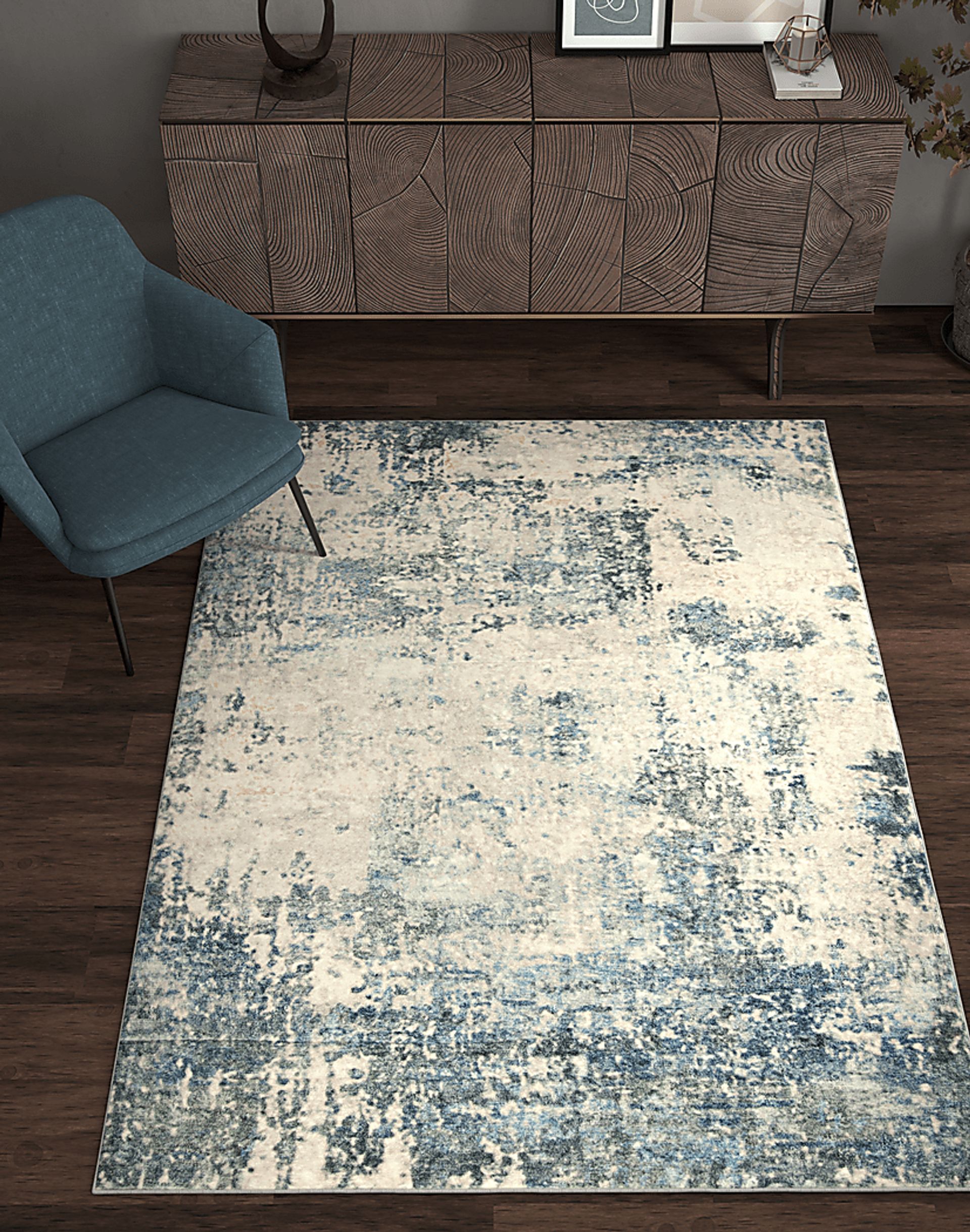 Farnisle Blue 5' x 7' Rug - Image 2