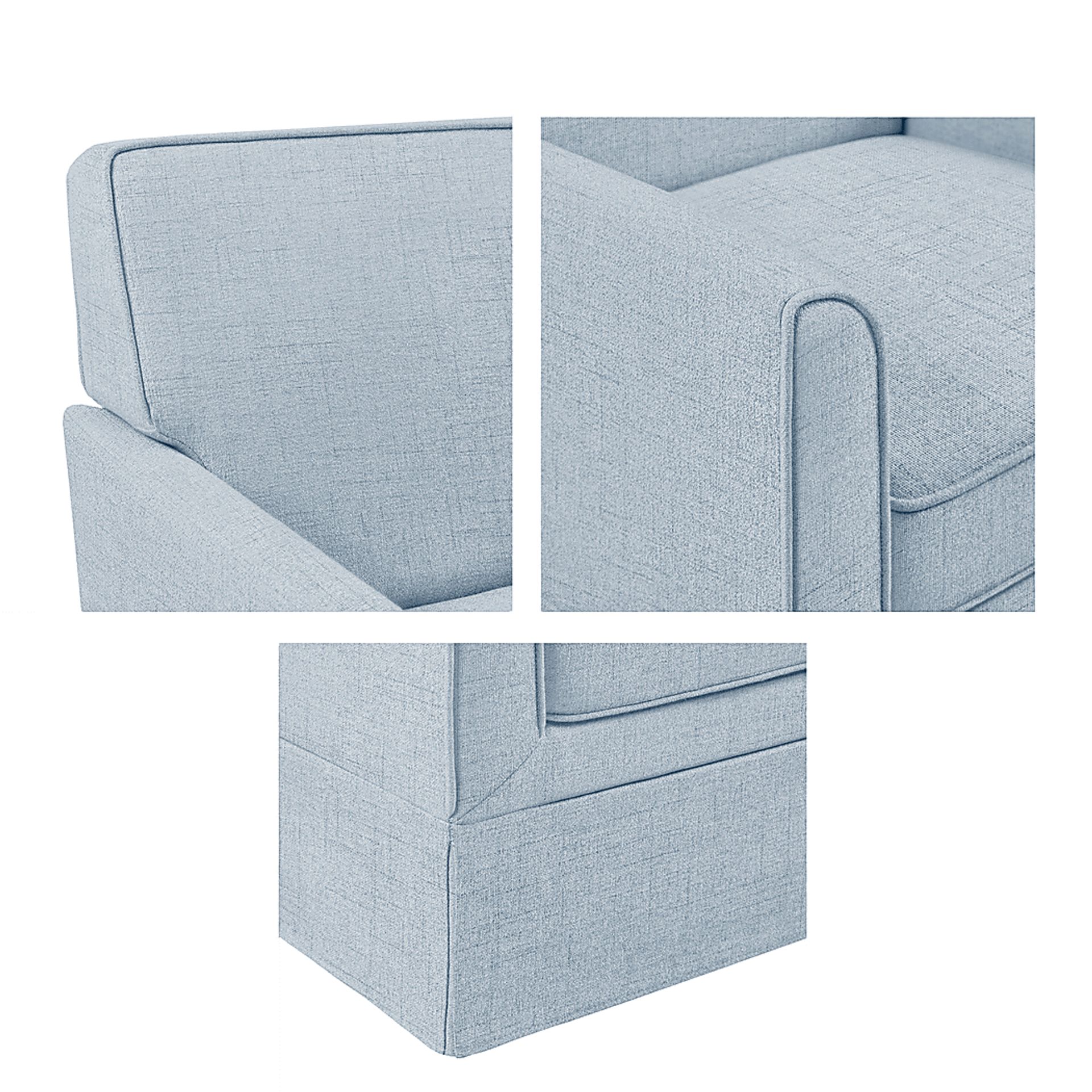 Farnswood Light Blue Accent Chair - Image 3
