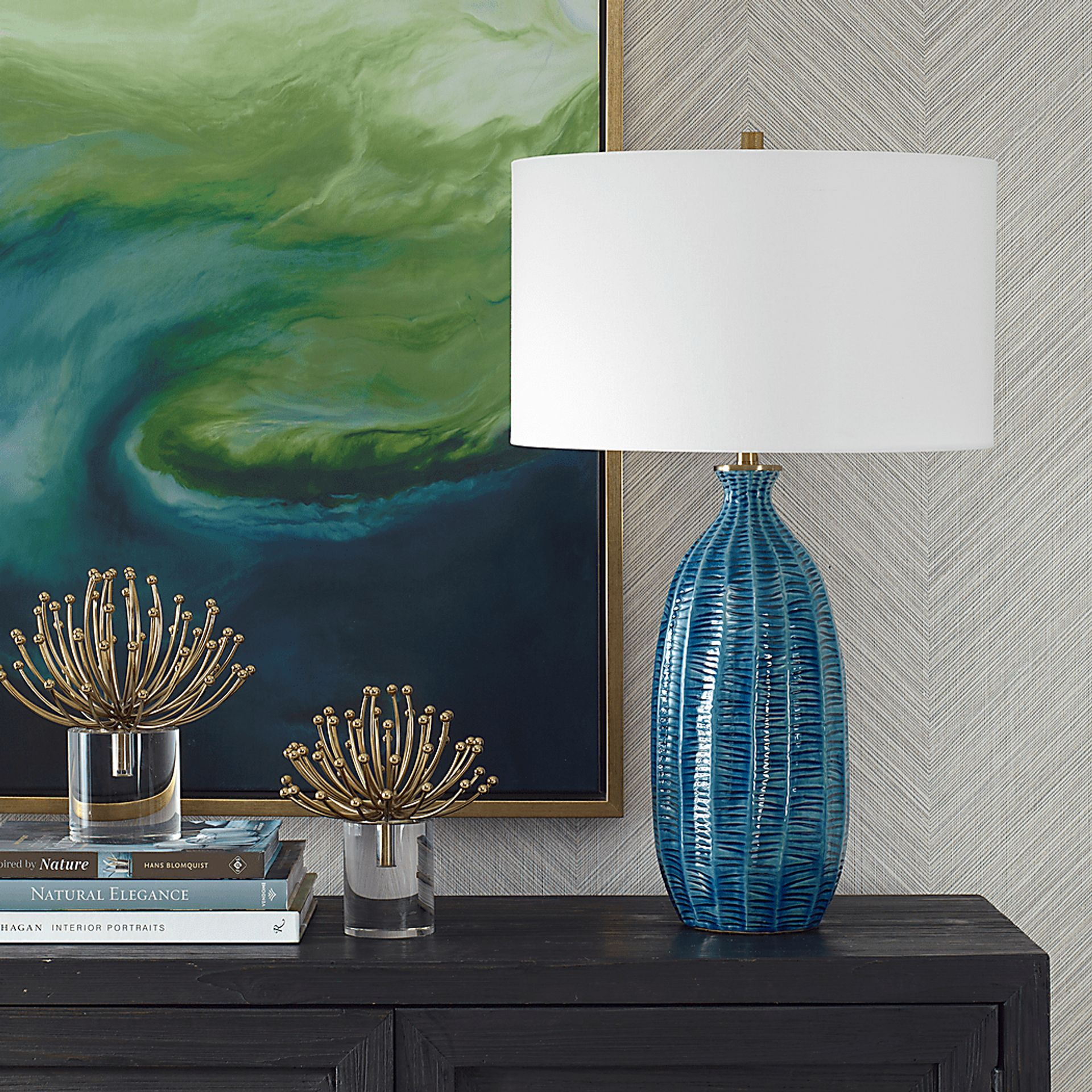 Farnsworth Edge Blue Lamp - Image 2