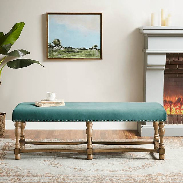 Farnsworth Green Accent Bench - Thumbnail - Image 2