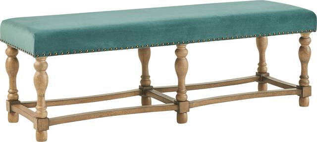 Farnsworth Green Accent Bench - Thumbnail - Image 3