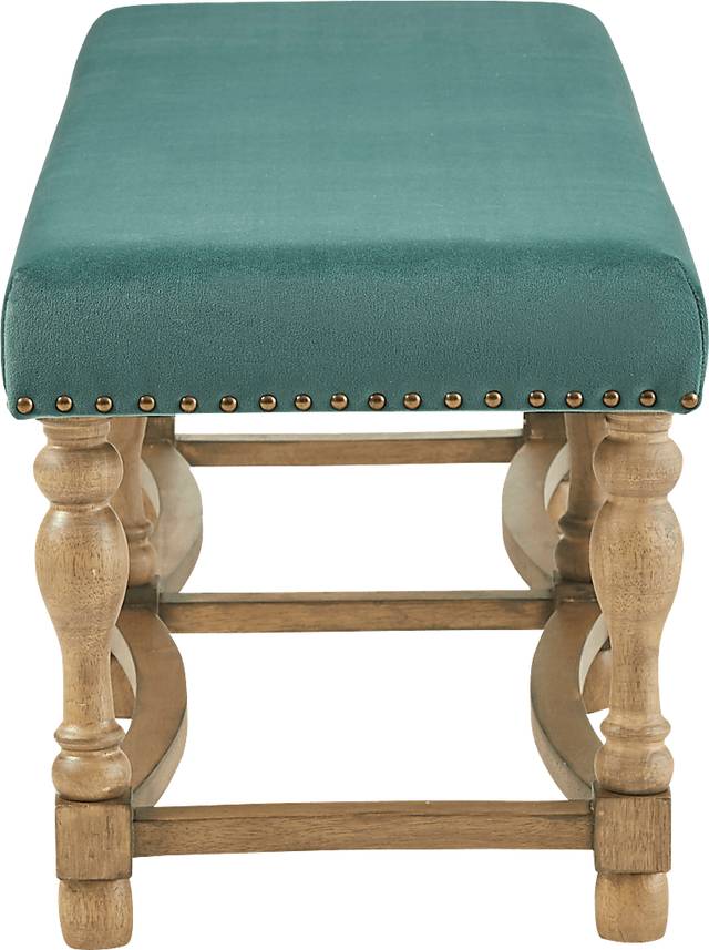 Farnsworth Green Accent Bench - Thumbnail - Image 4