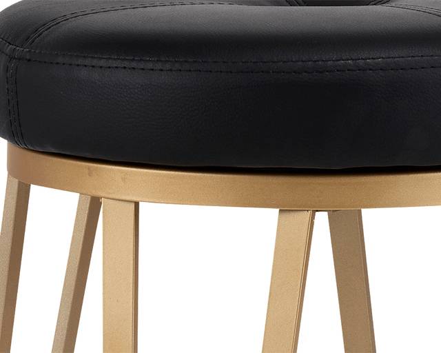 Farnum Black Swivel Barstool - Thumbnail - Image 3