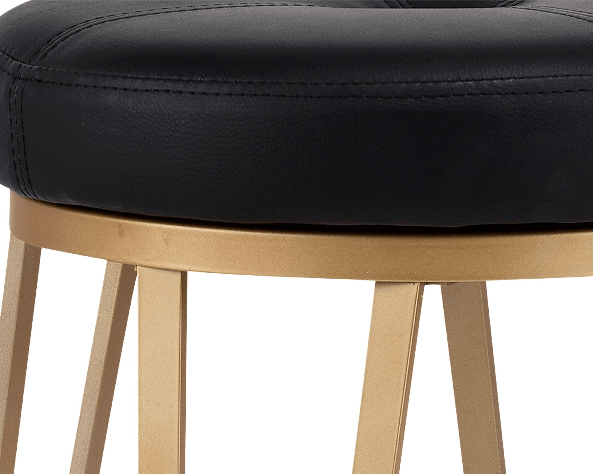 Farnum Black Swivel Barstool - Image 3