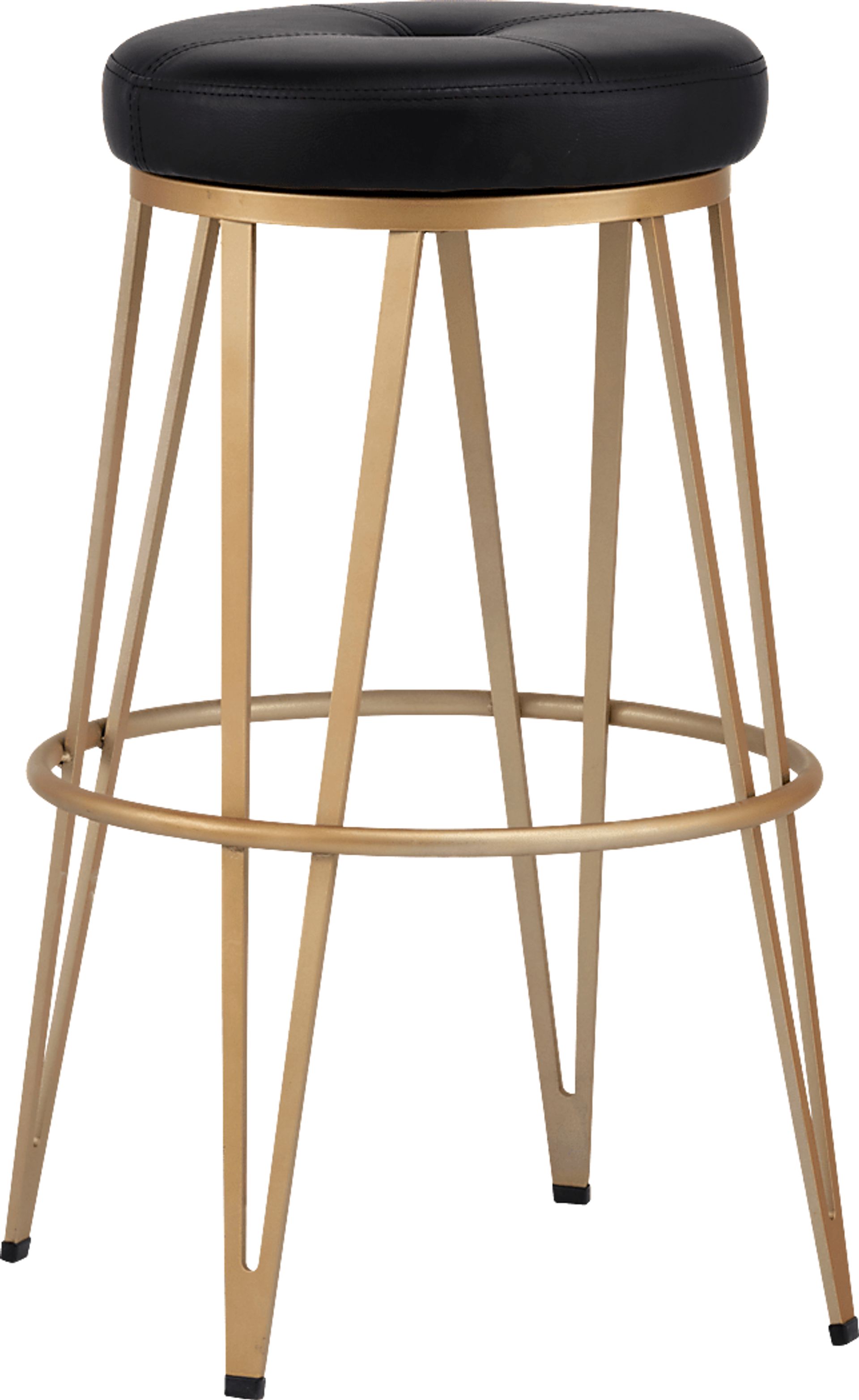 Farnum Black Swivel Barstool - Image 1