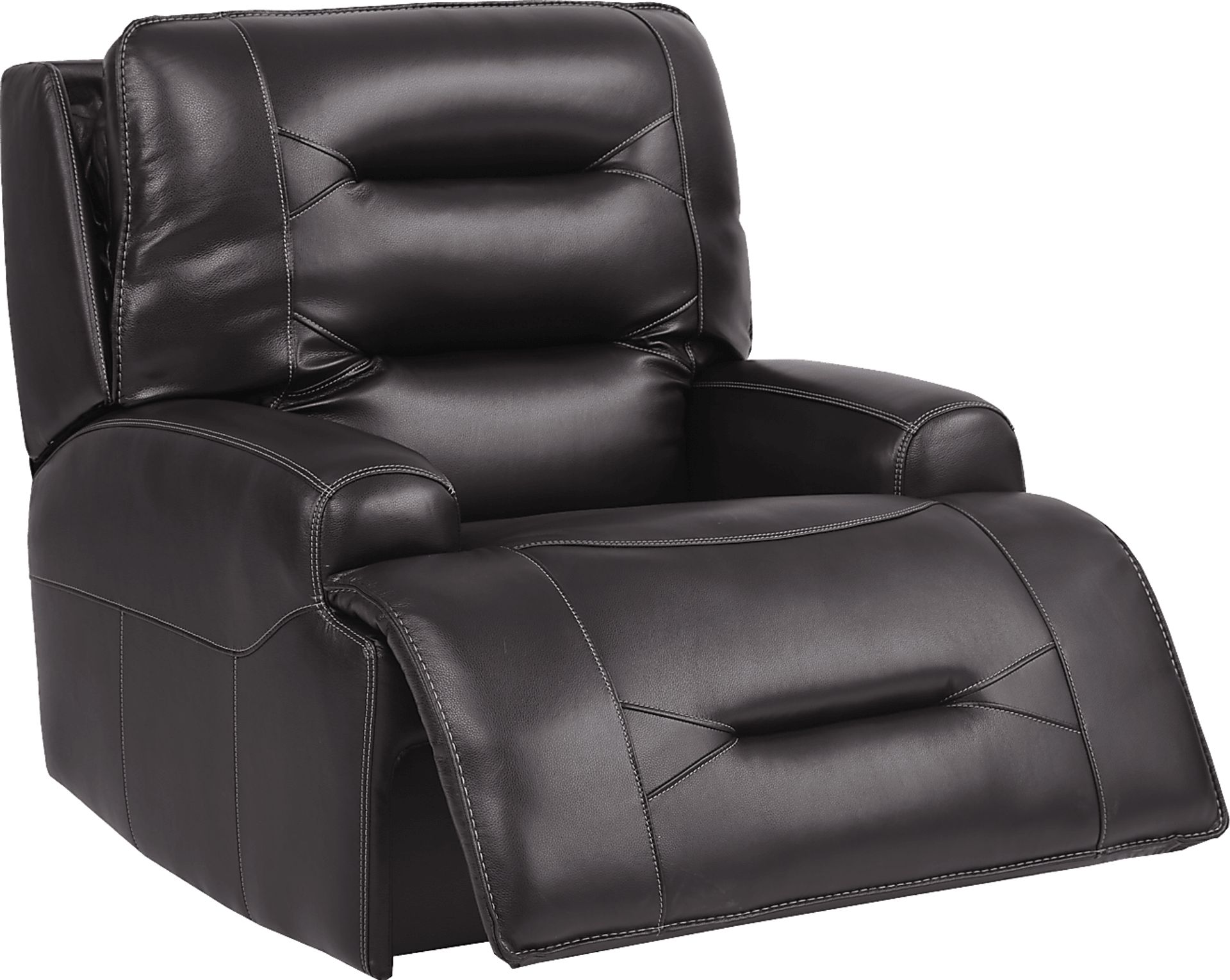 Farona Black Cherry Leather 8 Pc Dual Power Reclining Living Room - Image 14