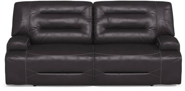 Farona Black Cherry Leather 7 Pc Dual Power Reclining Living Room - Thumbnail - Image 2