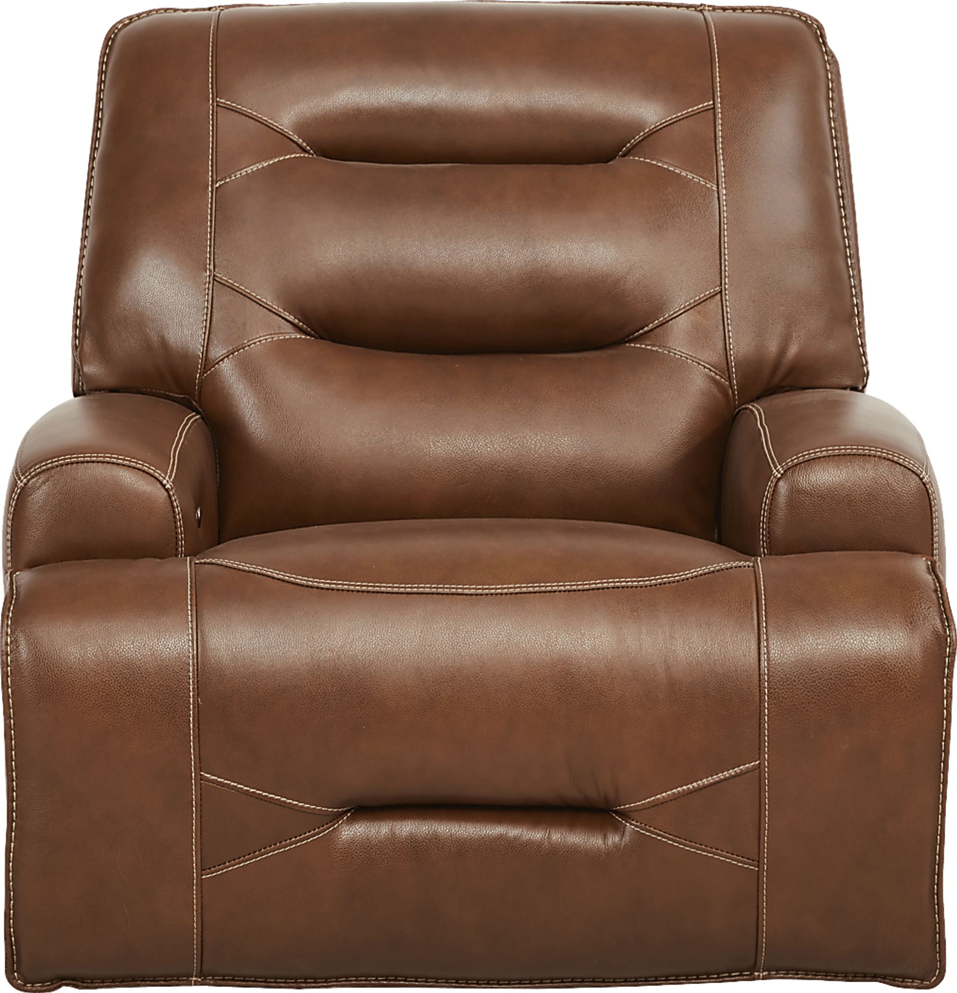 Farona Caramel Leather 8 Pc Dual Power Reclining Living Room - Image 12