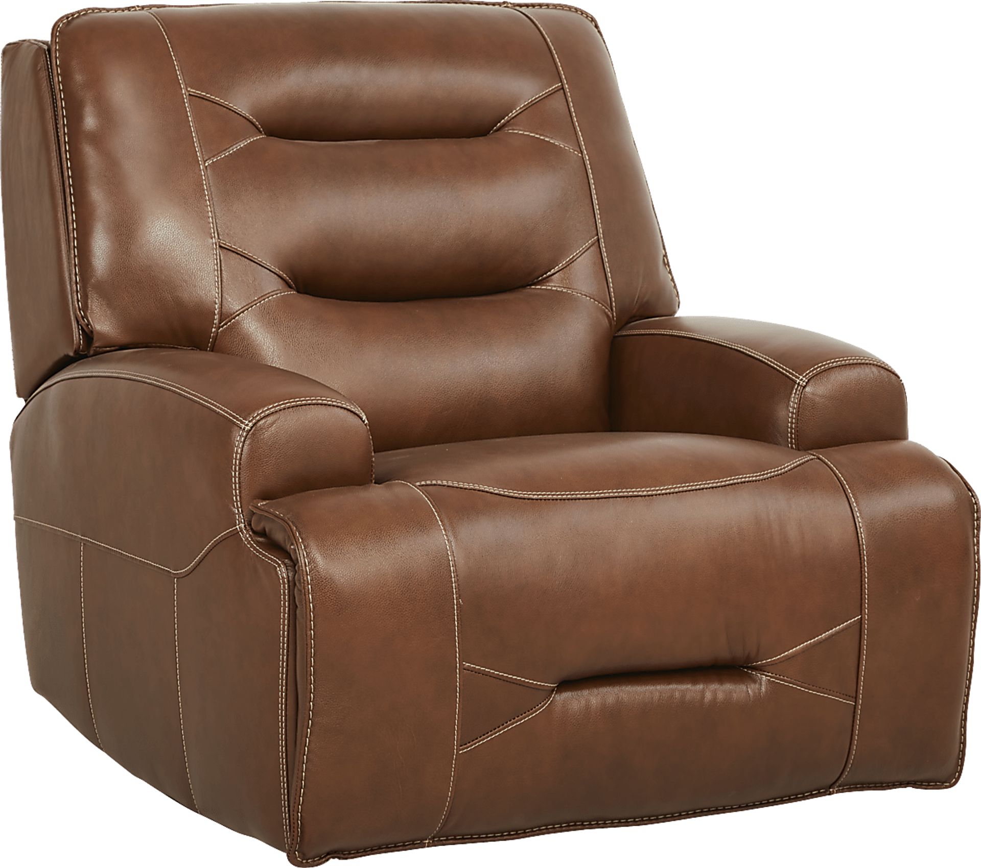 Farona Caramel Leather 8 Pc Dual Power Reclining Living Room - Image 12