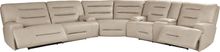 Farona Leather 3 Pc Dual Power Reclining Sectional