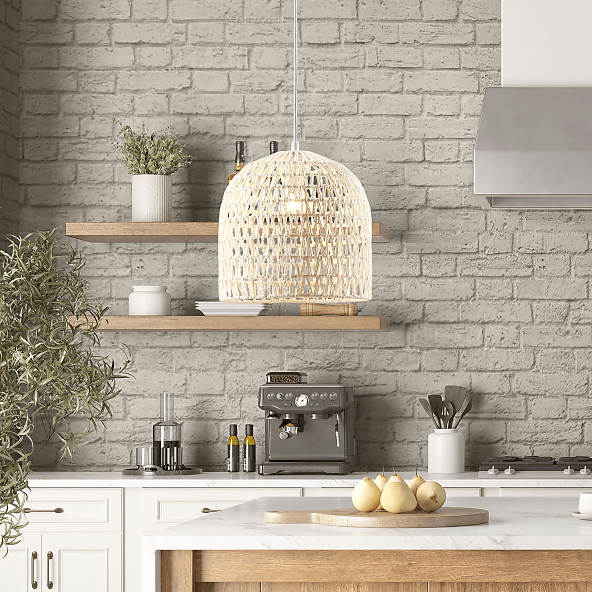 Farra Home White Pendant - Image 2