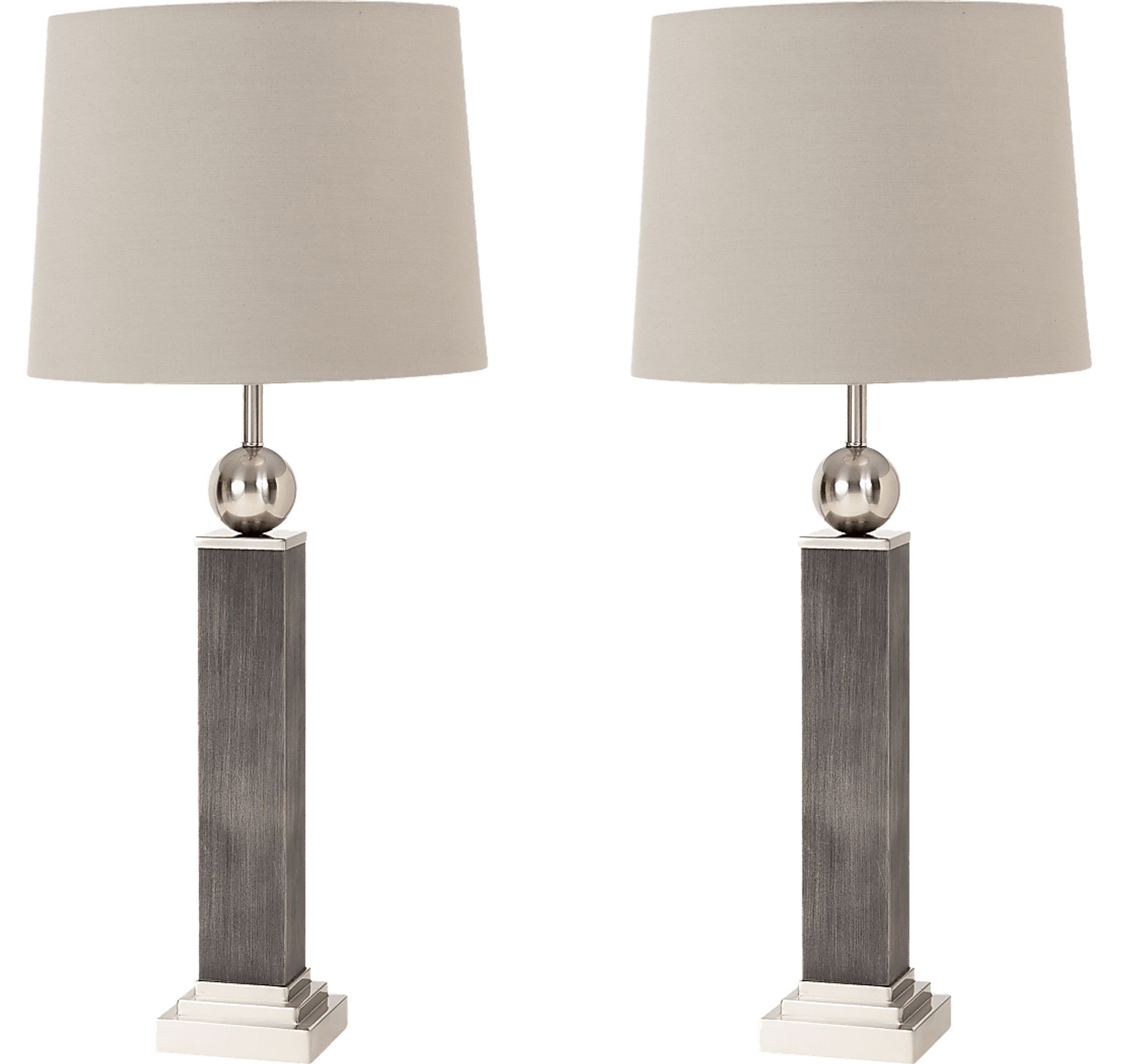 Farraway Gray Table Lamp, Set Of 2 | Rooms to Go