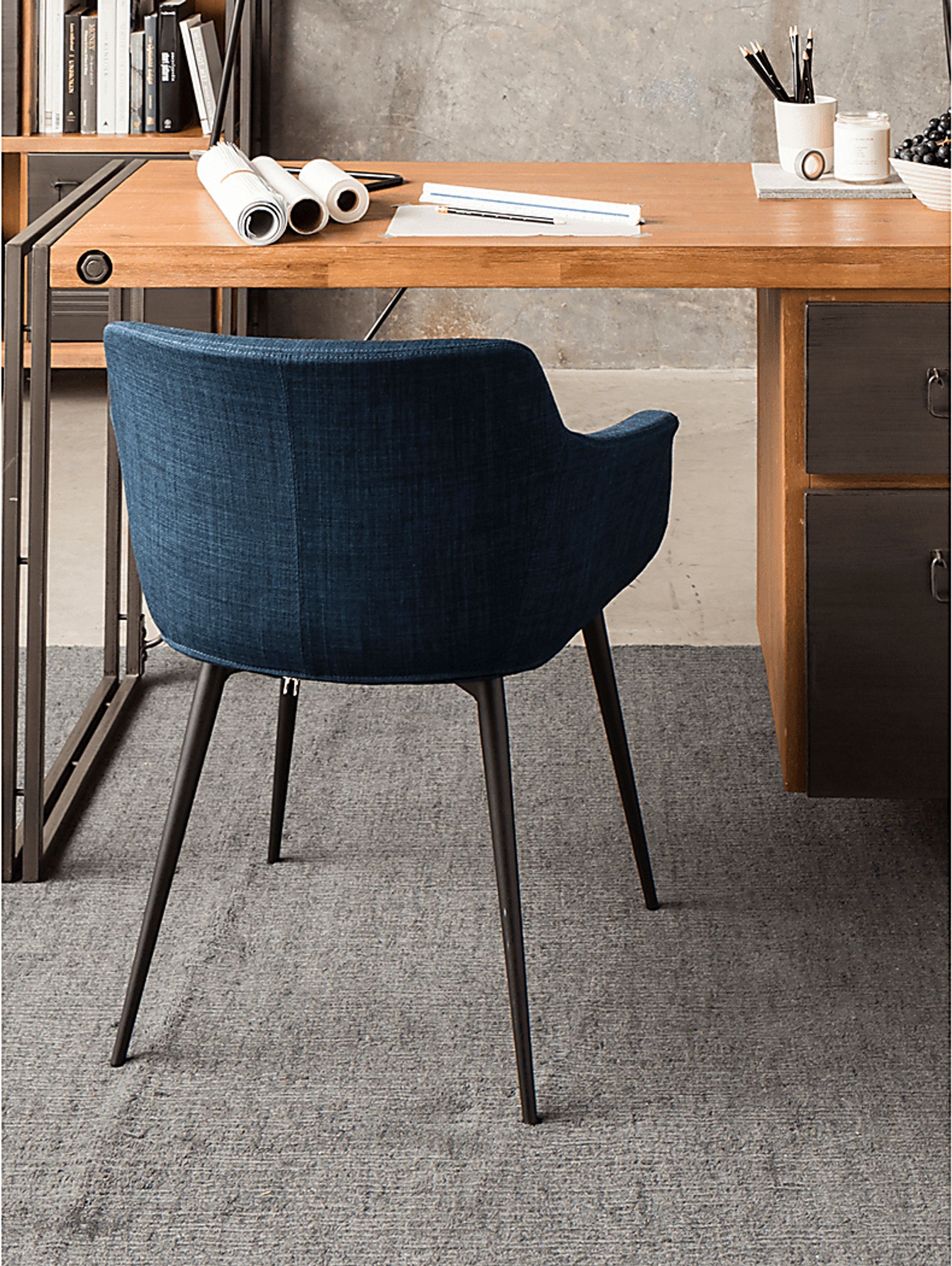 Farren Blue Arm Chair, Set of 2 - Image 6