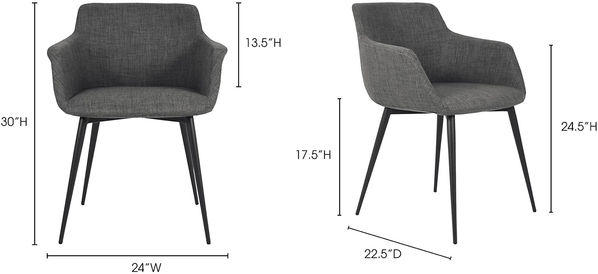 Farren Gray Arm Chair, Set of 2 - Image 7