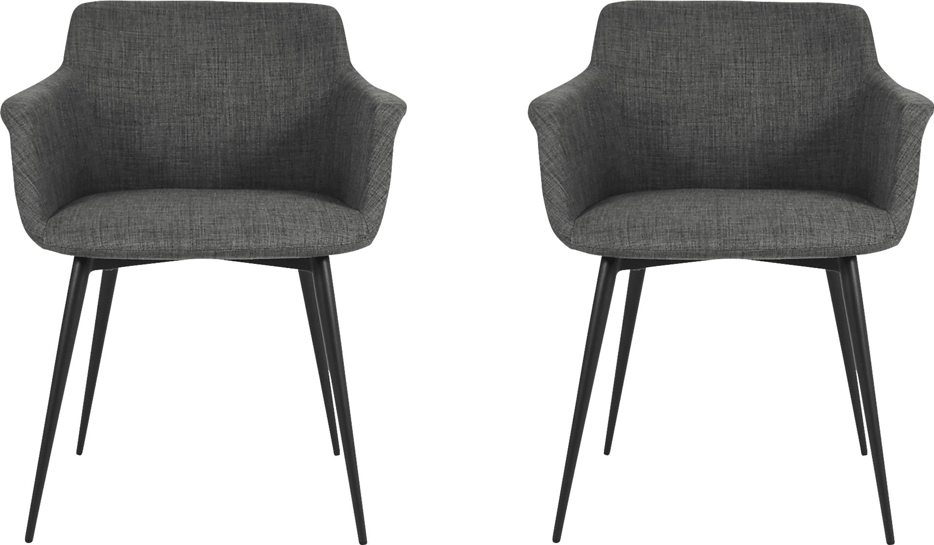 Farren Gray Arm Chair, Set of 2 - Image 1