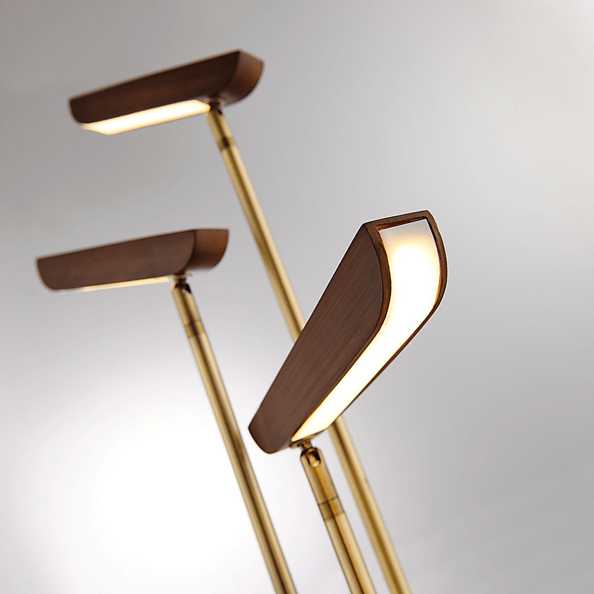Norwalk Gate Brass Floor Lamp - Image 3
