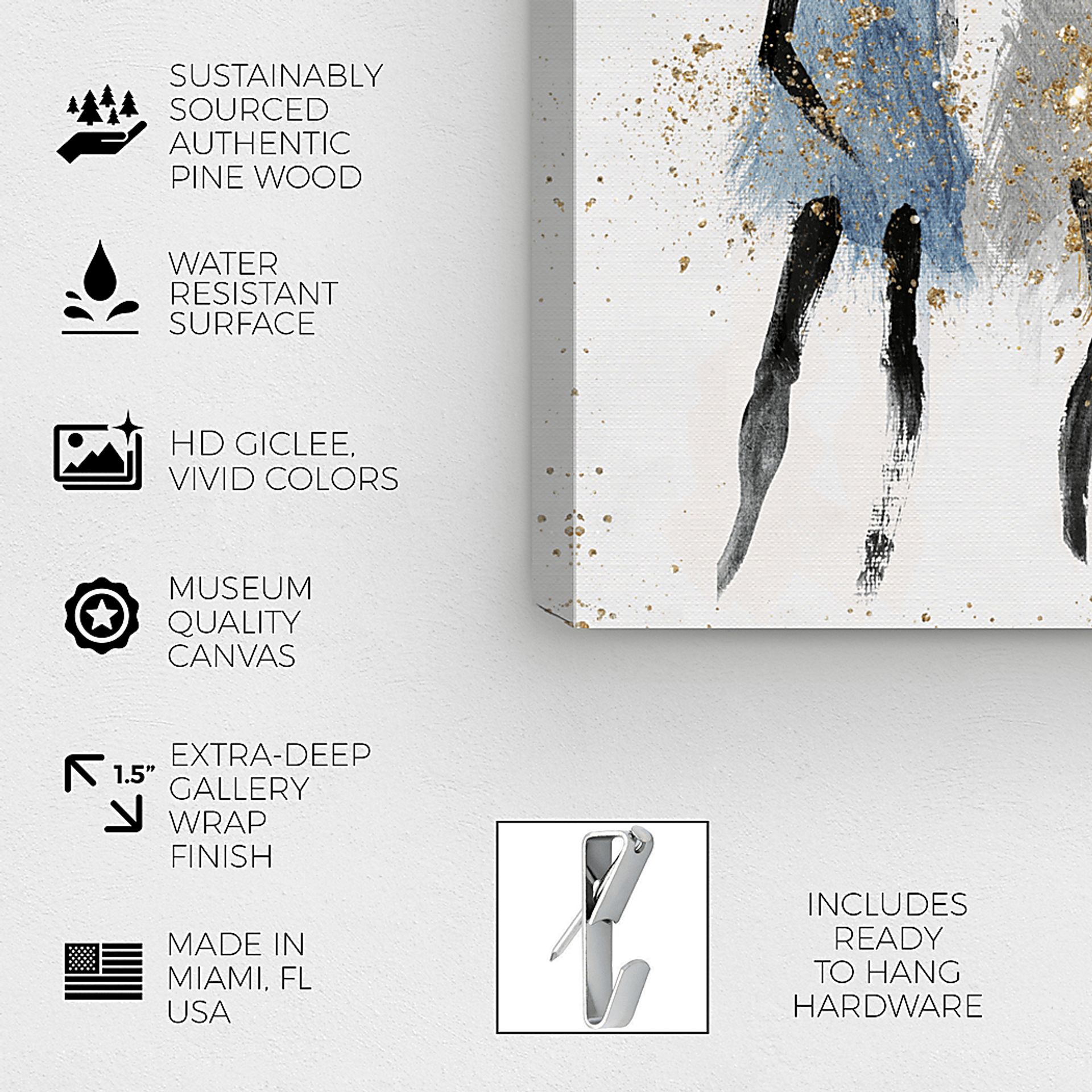 Fashion Excellence Gray Artwork - Image 3