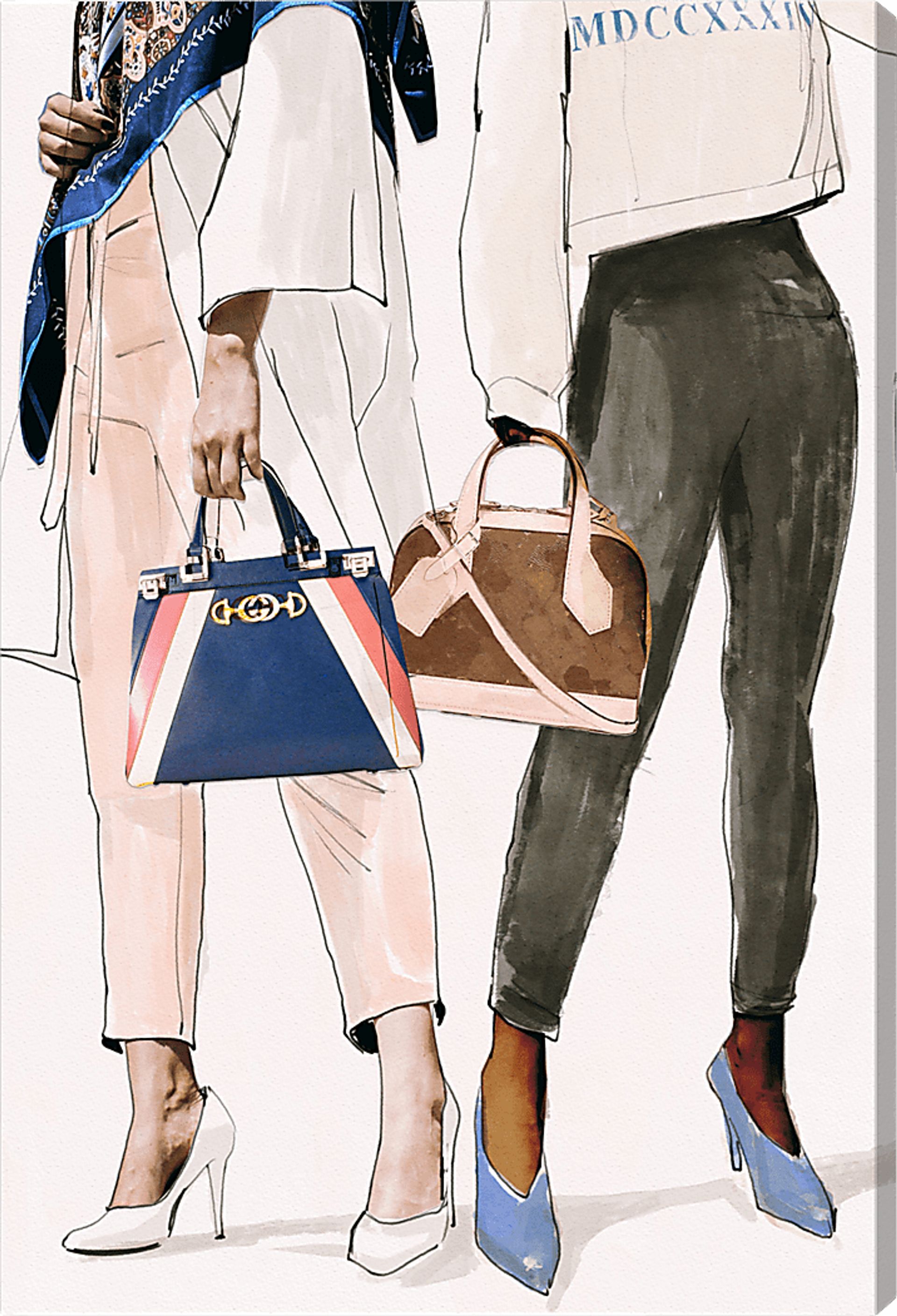 Fashion Friends White Artwork - Image 1