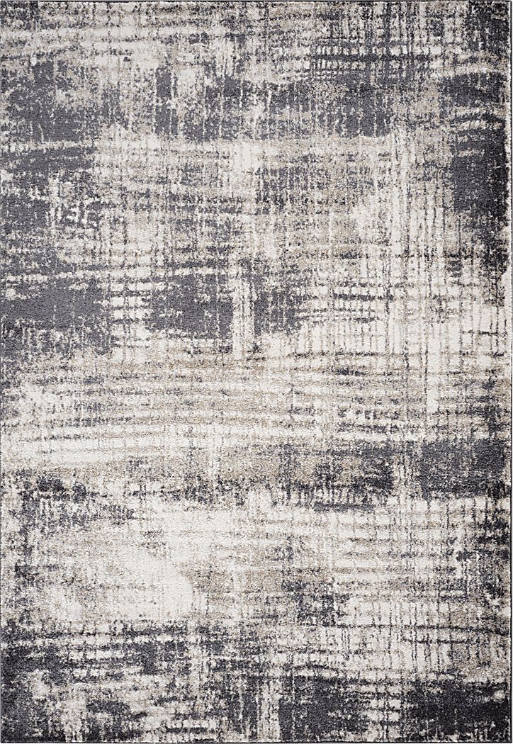 Fasil Charcoal 6'7 x 9' Rug