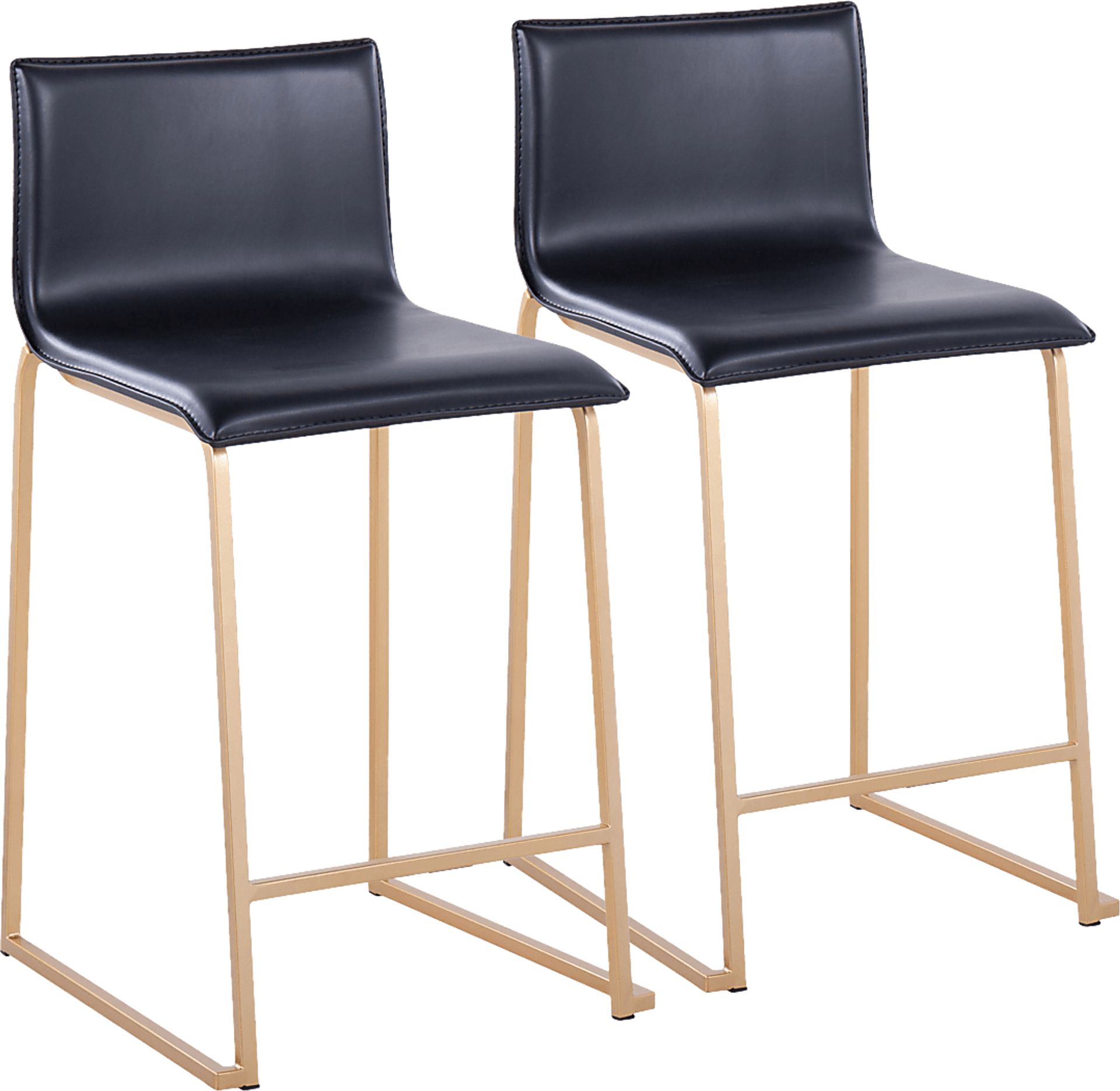 Fassitt Black Counter Height Stool, Set of 2 - Image 1