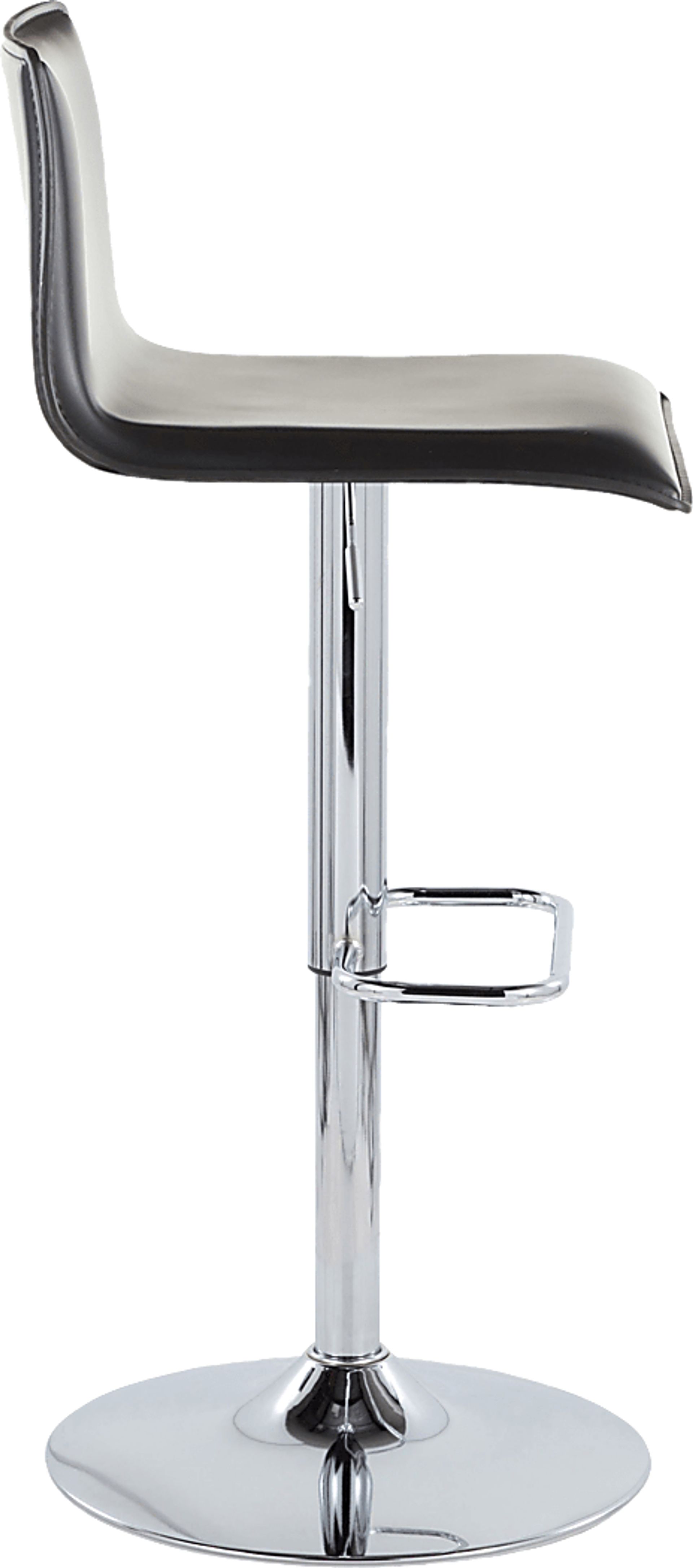 Fassitt III Black Adjustable Swivel Barstool, Set of 2 - Image 7