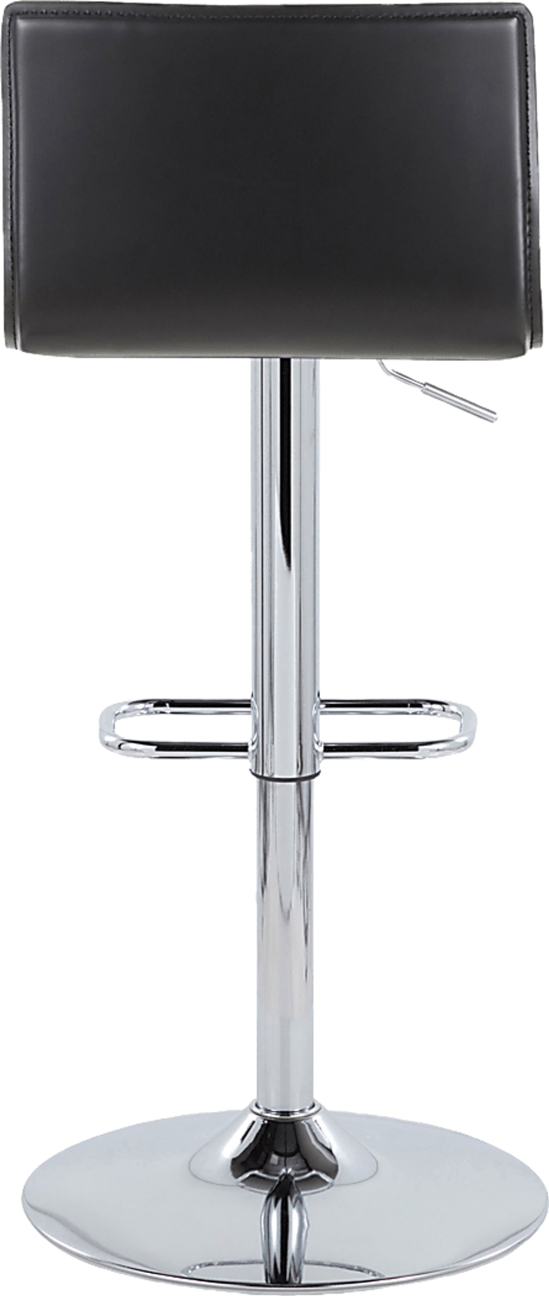 Fassitt III Black Adjustable Swivel Barstool, Set of 2 - Image 9