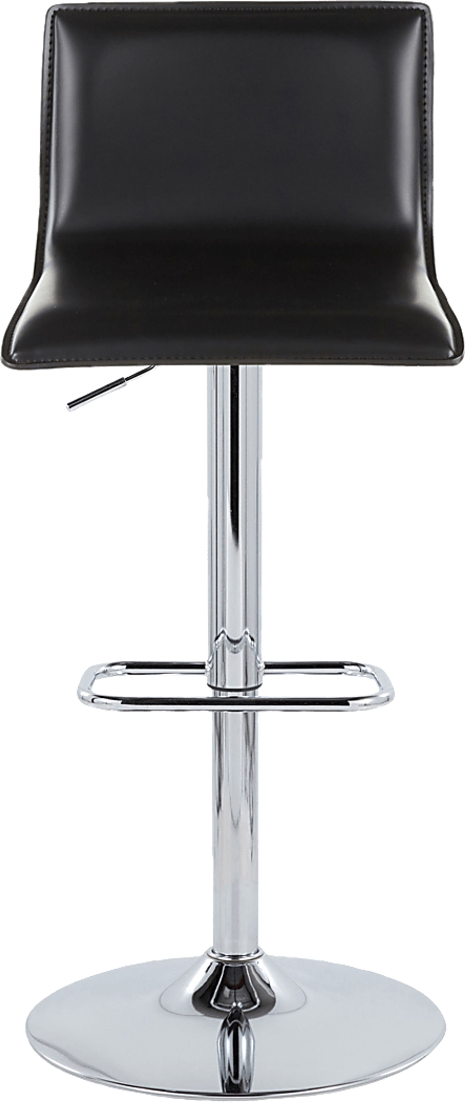 Fassitt III Black Adjustable Swivel Barstool, Set of 2 - Image 10