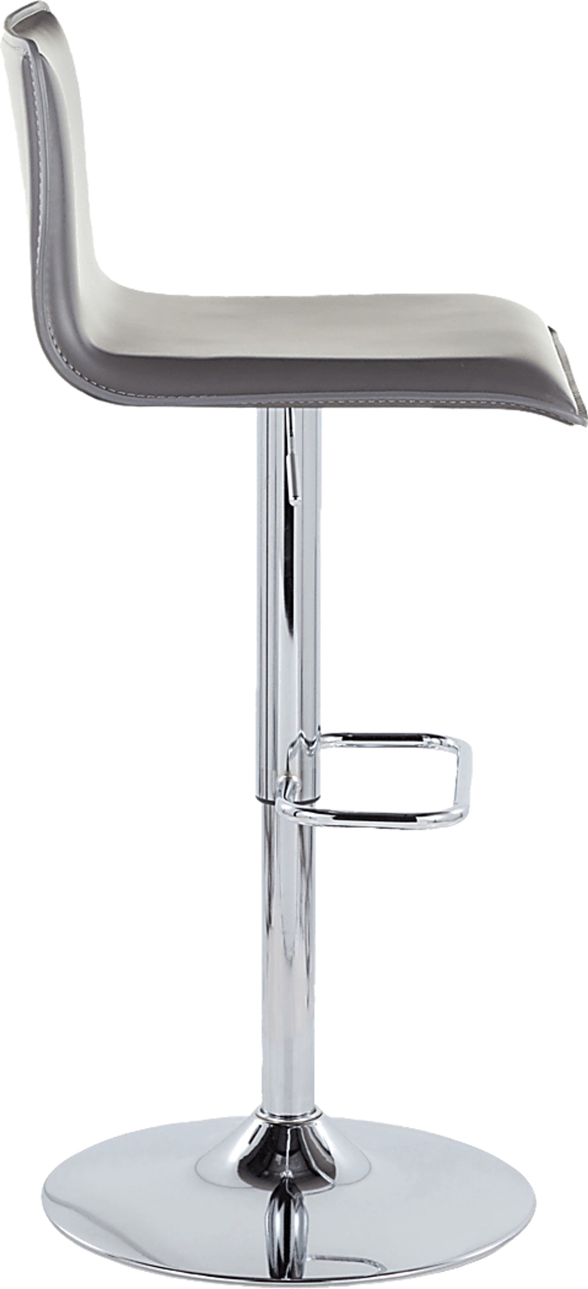 Fassitt III Gray Adjustable Swivel Barstool, Set of 2 - Image 7